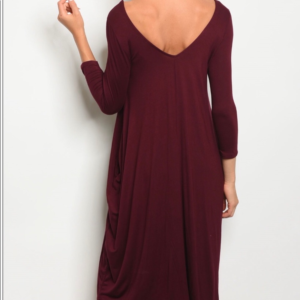 Maroon dress - Picture 3 of 6